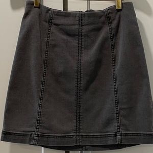 Free People Modern Femme Gray Mini Skirt